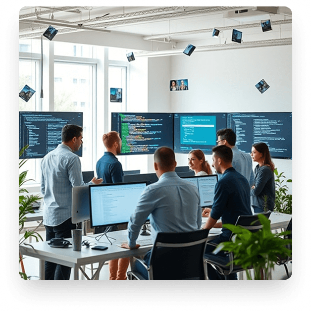 Hero floating illustration